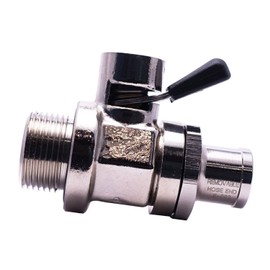 EZ-7B(22mm-1.5) EZ Oil Drain Valve with removable Straight Hose End(H-002) Combo