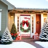 Christmas Wreath Door Cover