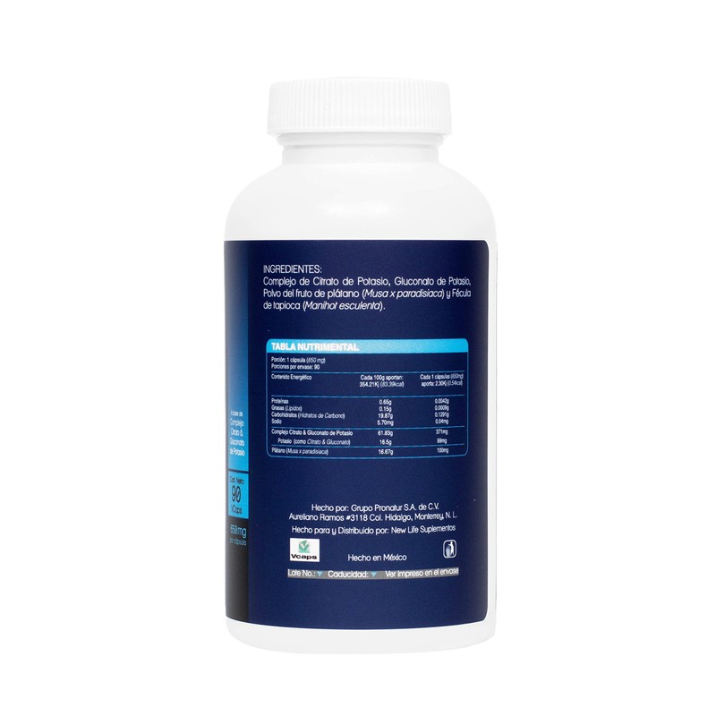 Essentials POTASIO | Citrato de Potasio y Gluconato de Potasio