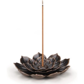 SLKIJDHFB Incense Burner - Incense Stick Holder 5 Incense Holes with Detachable Ash Catche