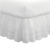 FRESH IDEAS Ideas Ruffled Eyelet Bed Skirt Dust Ruffle with