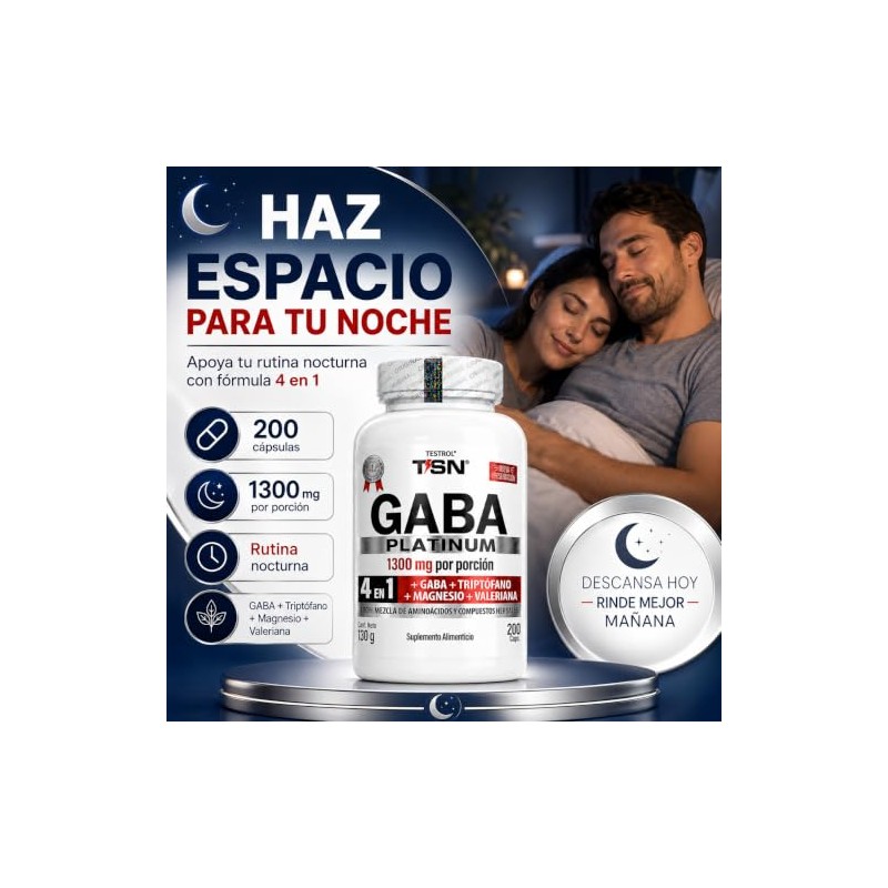 Gaba Platinum | Fórmula 4 En 1 | Gaba 750