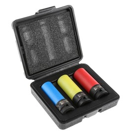 Bahco BWSS12P3 Impact Wheel Sockets, Multi-Colour
