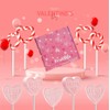 Fruidles Valentine's Day Winkie Lollipop Sucker, Individually Wrapped (36-Pack)