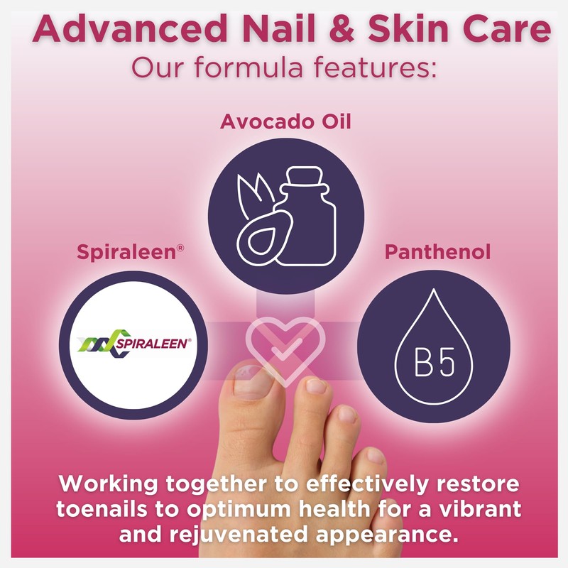 FOOTLOGIX Nail Tincture Spray with Spiraleen, 1.69 Fl Oz (Pack