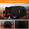 FiveFox Waterproof Car Cover for Jeep Wrangler 2 Door 1987-2024
