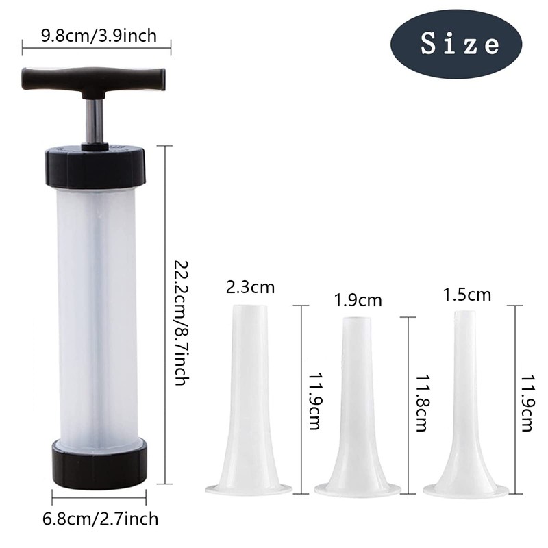 Sausage Stuffer - Homemade Manual Sausage Maker, Fast Meat Filling