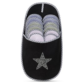 ONVAYA ABS guest slippers star set of 6 guest slippers, star slippers, non-slip slippers, guest shoes, Star