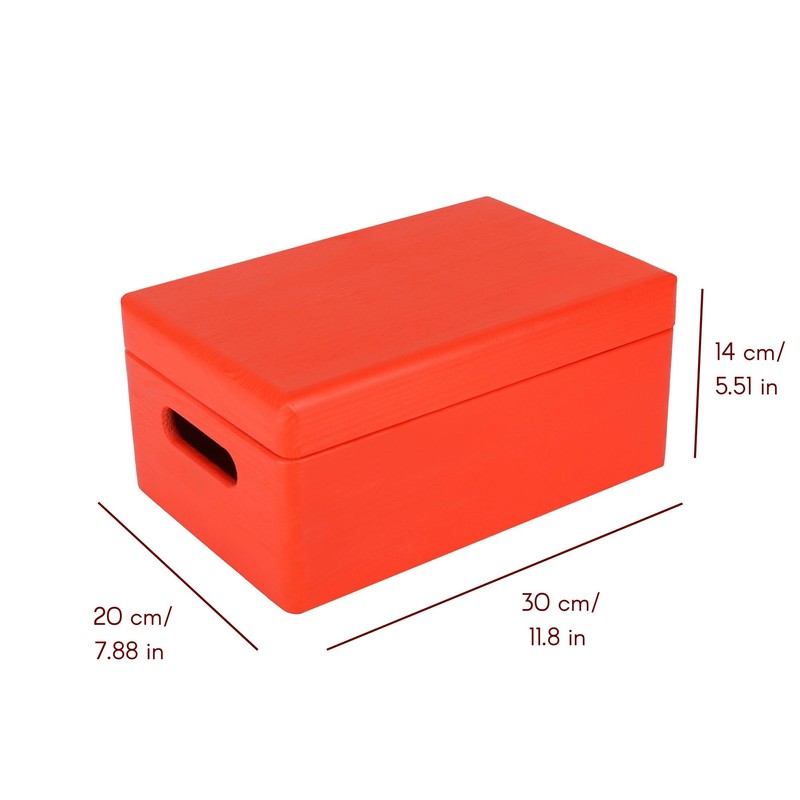 Creative Deco Large Wooden Box, 30 x 20 x 14