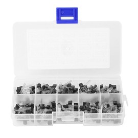 Akozon BC547 200pcs 10 Values NPN PNP Transistor Assortment Set Three-Pole Transistor Replacement TO-92 BC327-BC558 Accessories