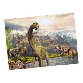 Placemat | Washable Place Mat - Dinosaur - 44 x 32 cm - Made of High Quality Vinyl