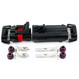 ELITE.CITI 2-Pin Metri-Pack 43amp Seal 480 Series 2-Conductor Connector w/10-12 AWG