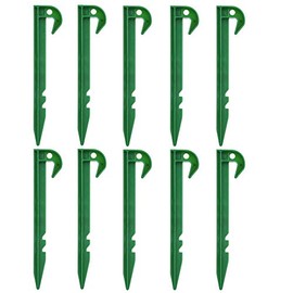 Wifehelper 10Pcs Ground Garden Weed Barrier Fabric Shading Net Stake Fixing Plastic Pegs for Securing Weed Fabric