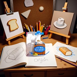 Toast Bread Eraser Stationery Bread Shape Pencil Eraser Sketching Tools Drafting, Bread Eraser Cartoon Cute Pencil Eraser Supply for Kid Painters Artists