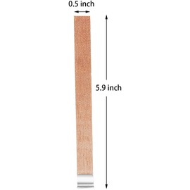 PXBBZDQ Wooden Candle Wicks Long Crackling Wood Wicks for Candles Making 50 Sets