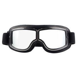 Goldyida Motorcycle Goggles Helmet Goggles Retro Aviator Goggles Motorcycle Motocross Goggle Windproof Motorcycle Goggles PU Leather Sunglasses Vintage Motorcycle Goggles for ATV Bike Motocross