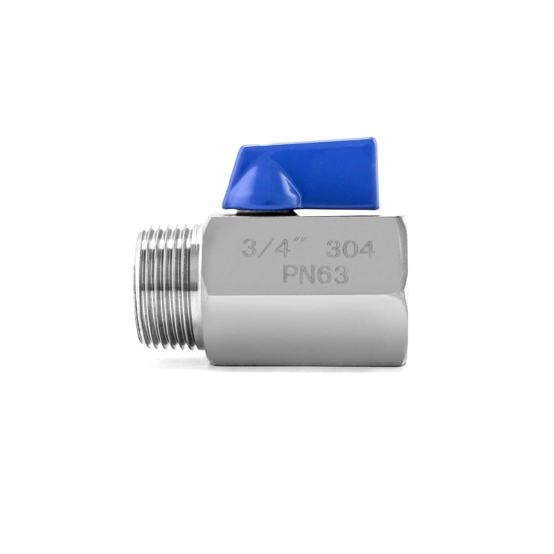 QWORK Mini Ball Valve, 2 Pack 3/4" NPT Thread Female