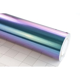 NewL High Gloss Chameleon Blue to Purple Glossy Car Sticker Bubble Free Car Body Exterior Decoration 10cm x 100cm