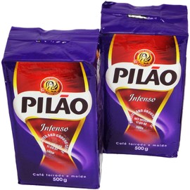 Pilão - Coffee Rost and Ground - Intense - 17.63 Oz (PACK OF 02) | Café Torrado e Moído - Intenso - 500g
