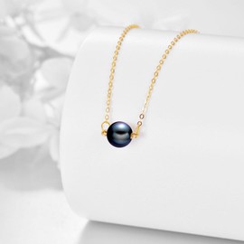 KECHO 14K Real Gold Freshwater Cultured Pearl Pendant Necklace 14K Solid Gold Jewelry Anniversary Birthday Gifts for Women (1)