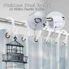 LeAquaNook Nautical Lighthouse Shower Curtain for Bathroom Blue Ocean Painting