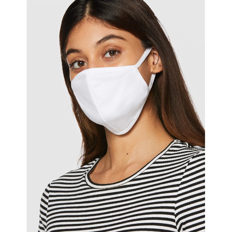 FM London Accessories MaskFiftyTR Face Mask, White, 50 Count (Pack