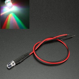 uxcell 15Pcs 5mm Pre Wired LED, Slow Flashing DC9-12V Clear Lens, Light Emitting Diodes
