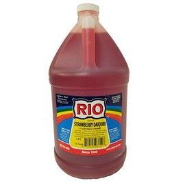Premium Strawberry Daiquiri Flavored Snow Cone Syrup, 1 Gallon Ready to Use, By Rio