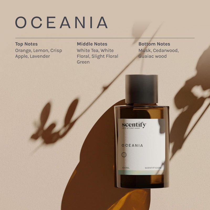 Scentify Oceania Aroma Oil Refill Scent for Oil Diffusers -