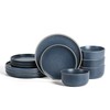 Earth & Clay Amber 12-Piece Dinnerware Set Stoneware, Dishwasher and