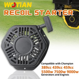 WOTIAN Pull Start Assembly Compatible with Champion 389cc 420cc 439cc 459cc 5500w 7500w 9000w Generator Parts Engine Recoil Starter Part#46.061000.00