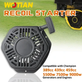 WOTIAN Pull Start Assembly Compatible with Champion 389cc 420cc 439cc 459cc 5500w 7500w 9000w Generator Parts Engine Recoil Starter Part#46.061000.00