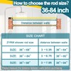 Gold Tension Shower Curtain Rod 36-84 Inch(3-7ft) Never Rust No