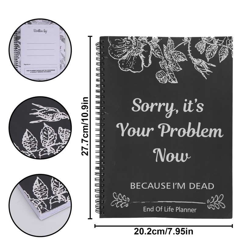 lasuroa Living Planner Organiser Notebook, Sorry It's Your Problem Now