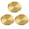 NOELAMOUR Coaster Brass Metal Gold 3D Round Stylish Vintage Diameter