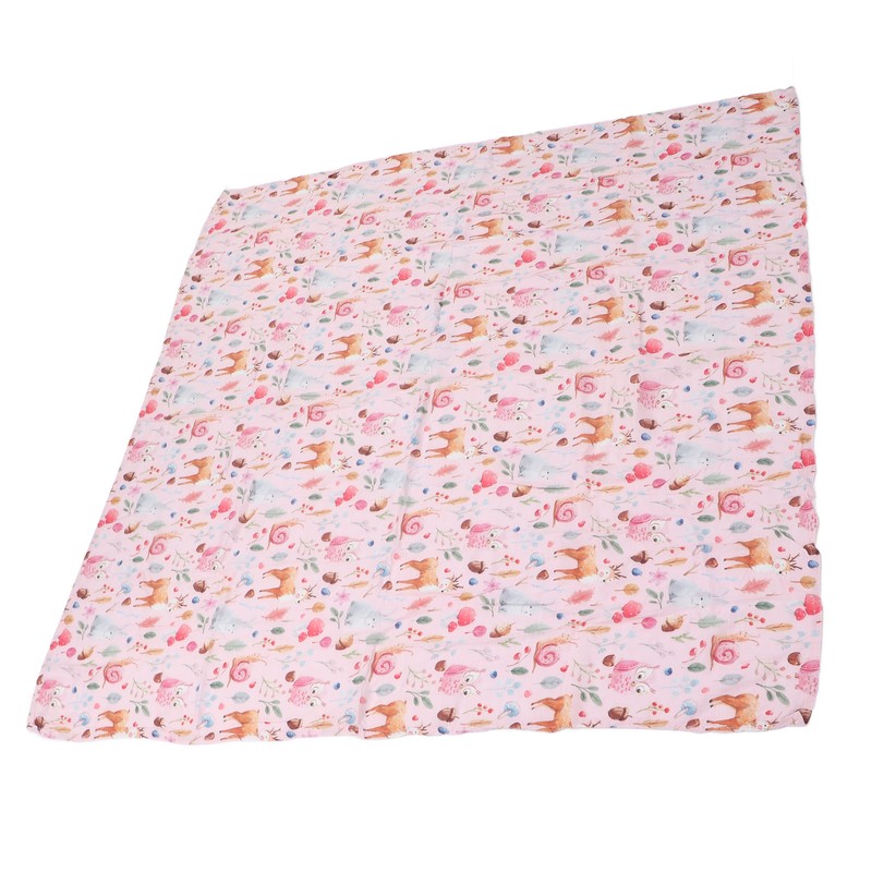 Baby Swaddle Blanket Bamboo Fiber Cotton Cute Patterns Infant Bath