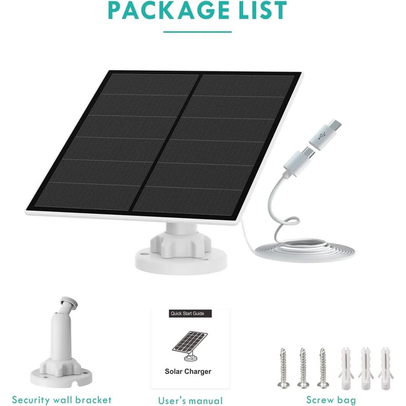 Vicohome 5W Solar Panel SP for Security Camera Outdoor WiFi