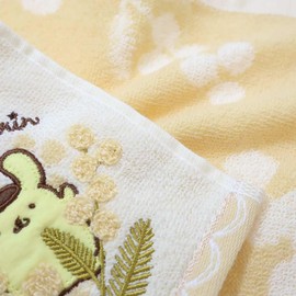 Marushin 3725003500 Mini Towel, Hand Towel, Handkerchief, Pom Pom Pudding, Bloom Pudding, 100% Cotton, Birthday Gift, Gift