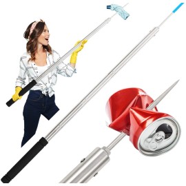Frebuta Trash Picker Upper Grabber Extra Long,62 Inch Trash Pickup Tool Heavy Duty St...
