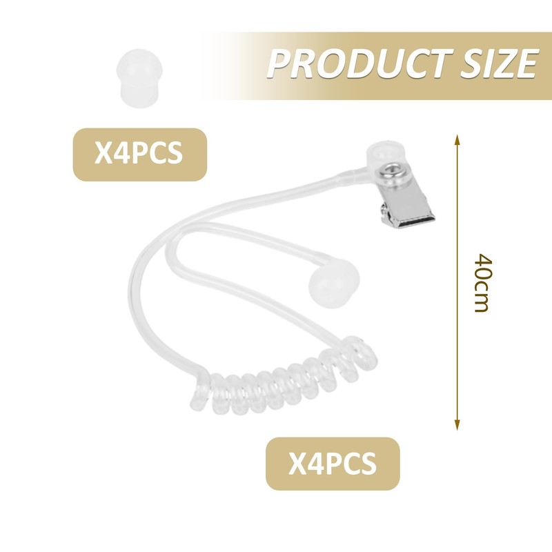 FDGGT 4 Pieces Intercom Air Channels Transparent Intercom Channels Audio