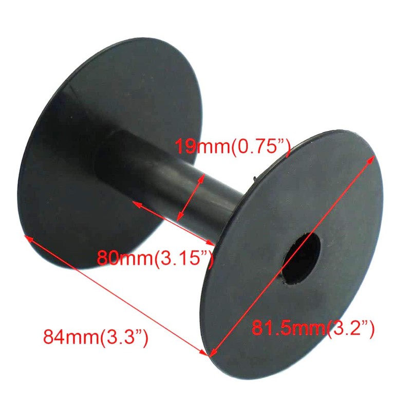 Bluemoona 10 PCS - Empty Plastic Wire Spools Bobbins ROUND