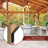 2 Pcs Flush Inside 45-Degree Angle Bracket, 3" Width Heavy