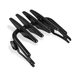 WORLDMOTOP Motorcycle Stealth Luggage Rack Gloss Black Detachable Trunk Rack Compatible with Harley Touring Road King Electra Glide Road Glide Street Glide 2009-2024