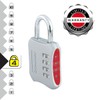 Master Lock 653EURD Combination Padlock with Zinc Body, Random Color,