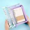 Jinmoioy Clear A5 Binder Display Album, Unmarked, 4-Pocket Storage Refill