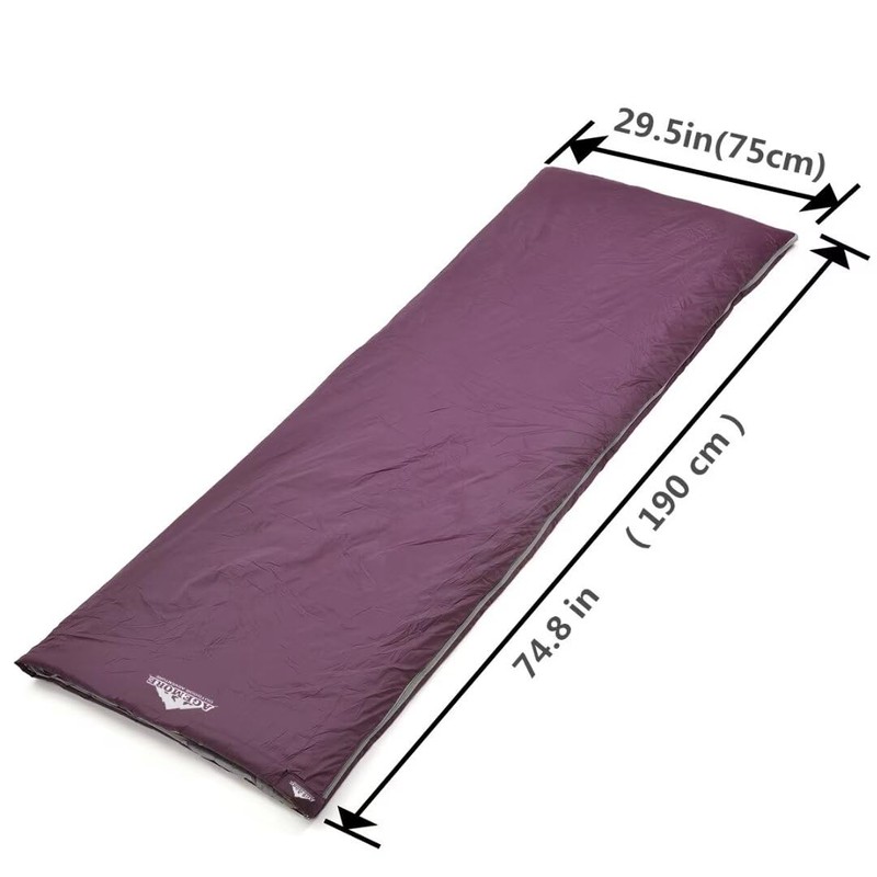 Agemore Ultra-light Warm Weather Rectangular Sleeping Bag, 75" L x