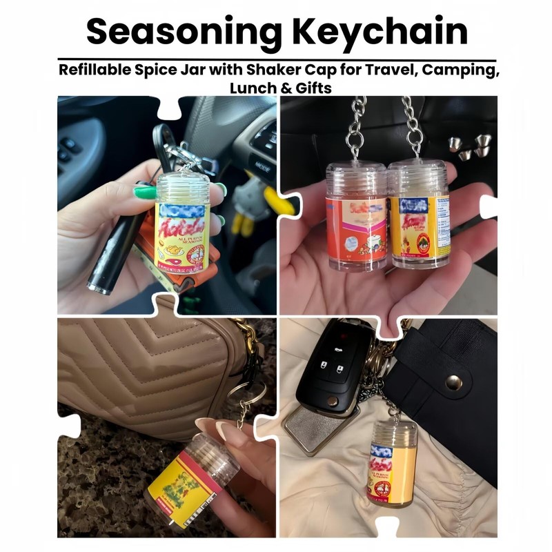 Mini Slap Ya Mama Seasoning Keychain Bottle – Refillable 1.8in