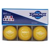 Cricnix Cricket Ball Bionic Indoor Leather Yellow Balls 110g (3-Pack)