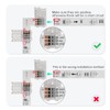 BTF-LIGHTING 10 Sets 3PIN 10mm 0.39in Width Right Angle L
