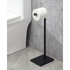 Free Standing Bathroom Toilet Paper Holder Stand with Reserve, Stainless